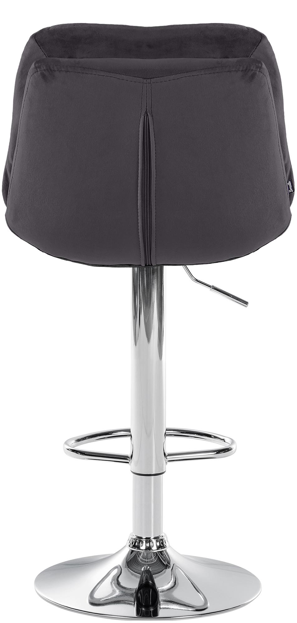 Barhocker Laurel Samt chrom