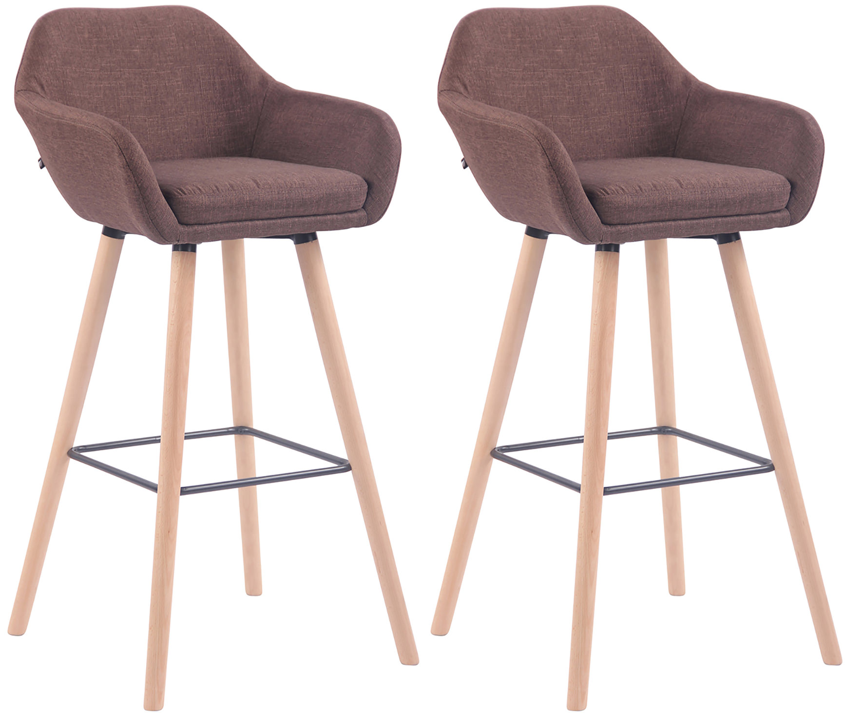 2er Set Barhocker Adelaide natura