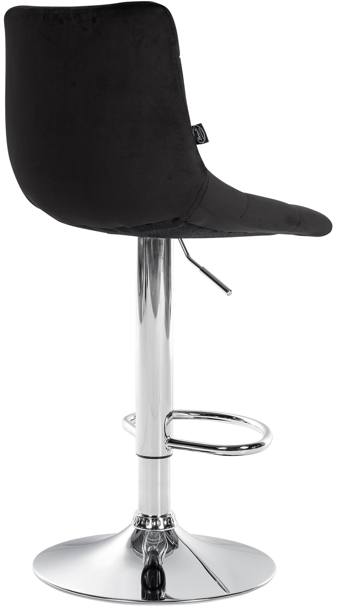 2er Set Barhocker Jerry Samt chrom
