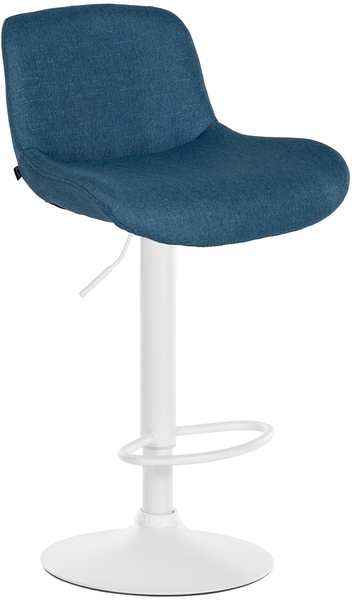 Barhocker Solon Weiß Stoff