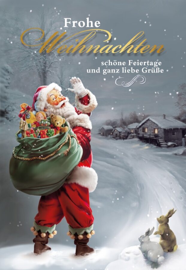 Taunus-Verlag Saisonartikel Weihnachtskarten - 100 Stück - 6 Motive