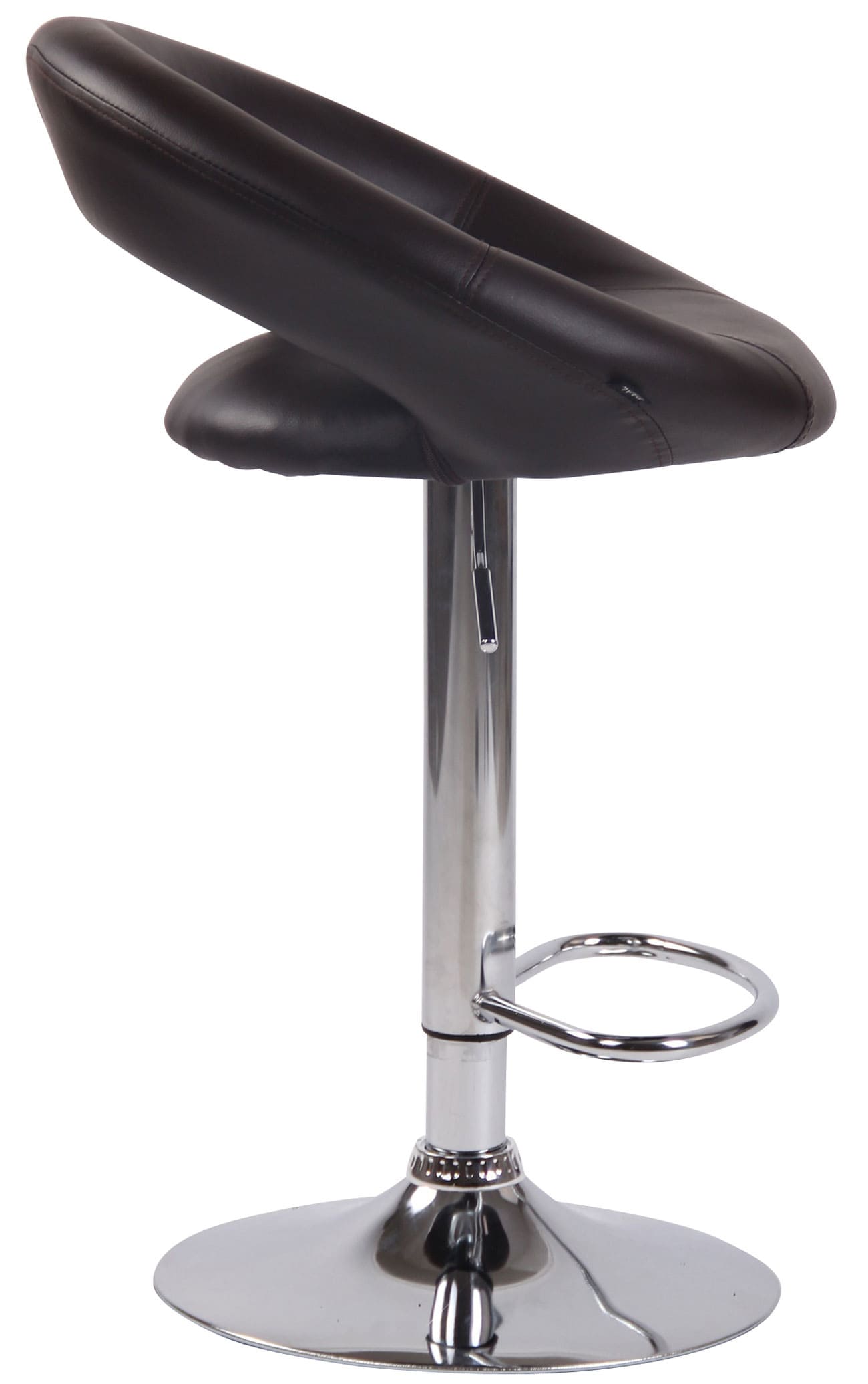 2er Set Barhocker Olinda Kunstleder chrom