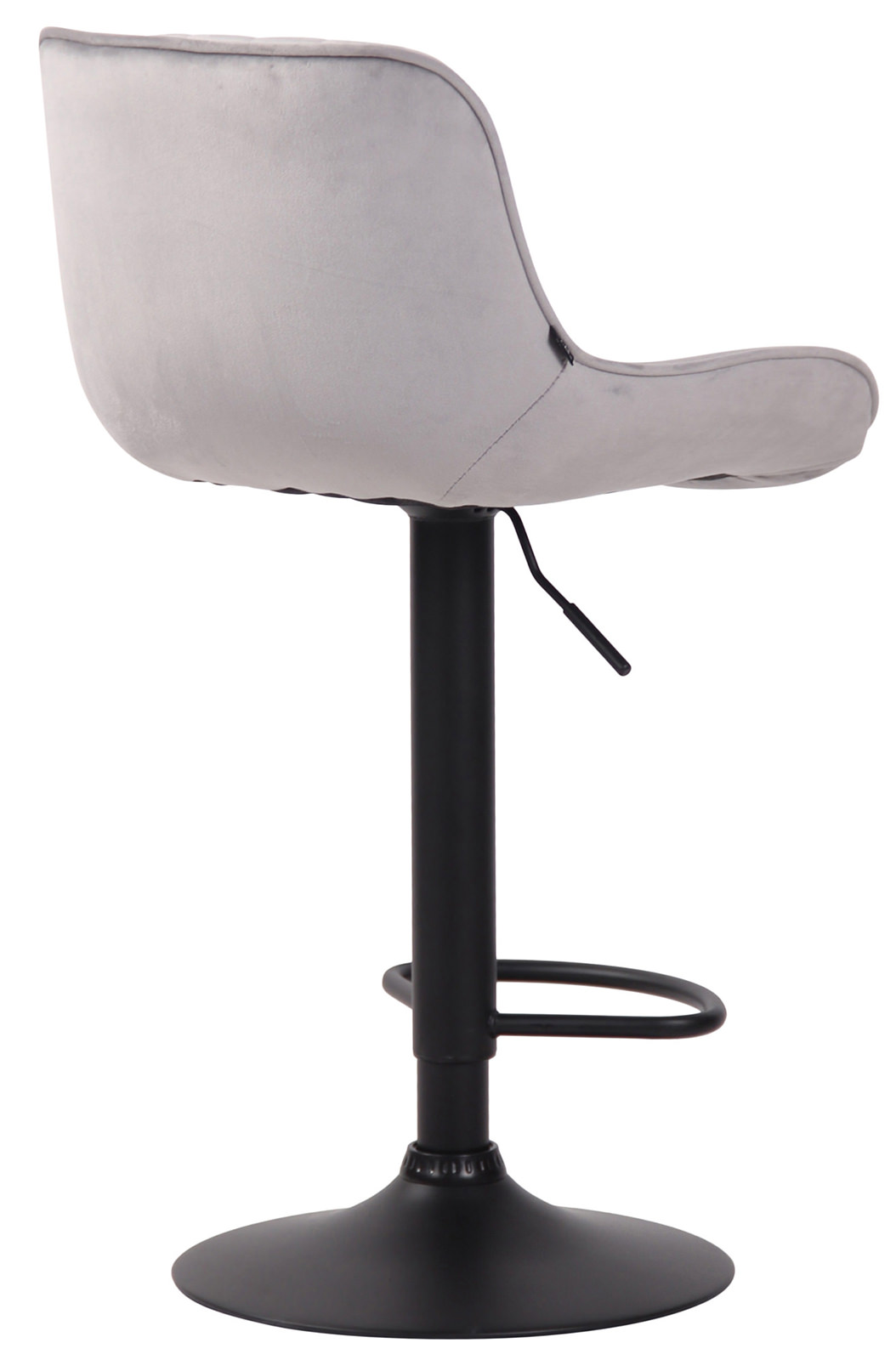 2er Set Barhocker Lentini Samt schwarz