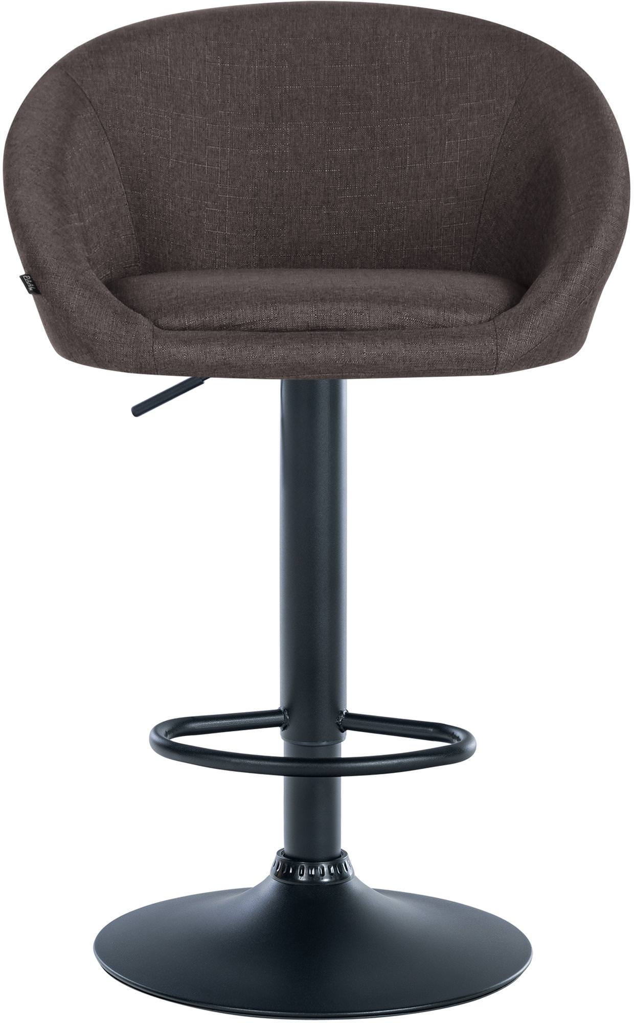 Barhocker Davie Stoff schwarz