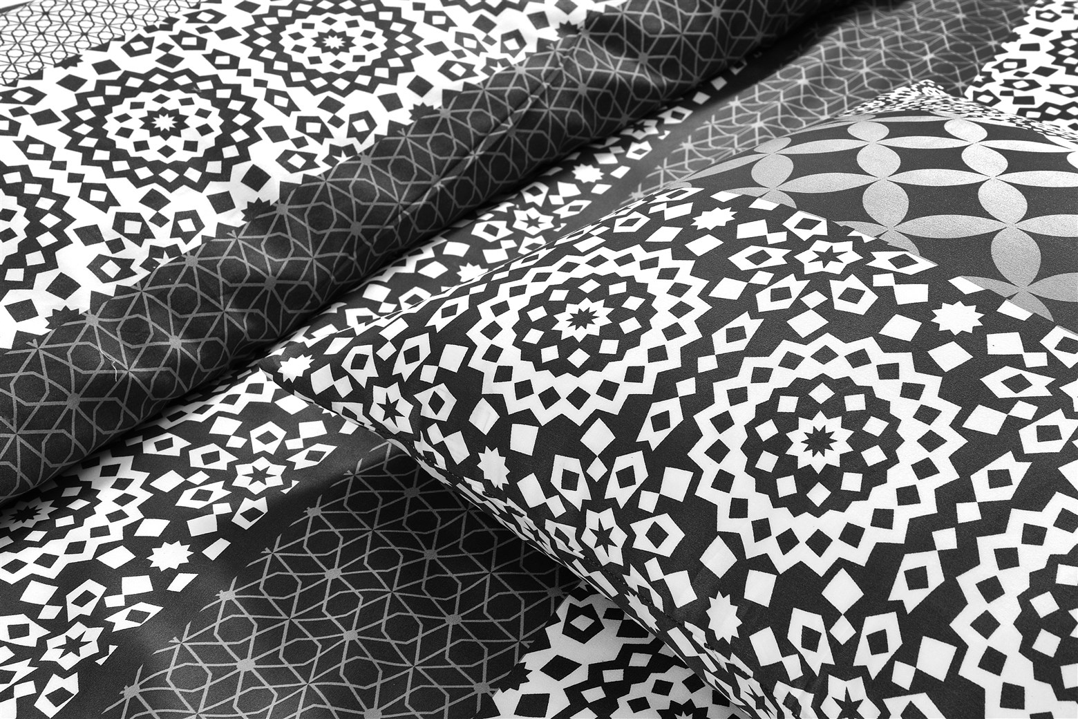 Bettwäsche Bettwäsche Stereo 125-AT Schwarz / Weiß 140cm x 200cm