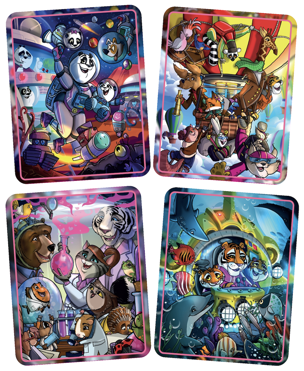 QwiToy Malen & Basteln Qwi Toy 3 in 1 Spielbuch - Magische Abenteuer