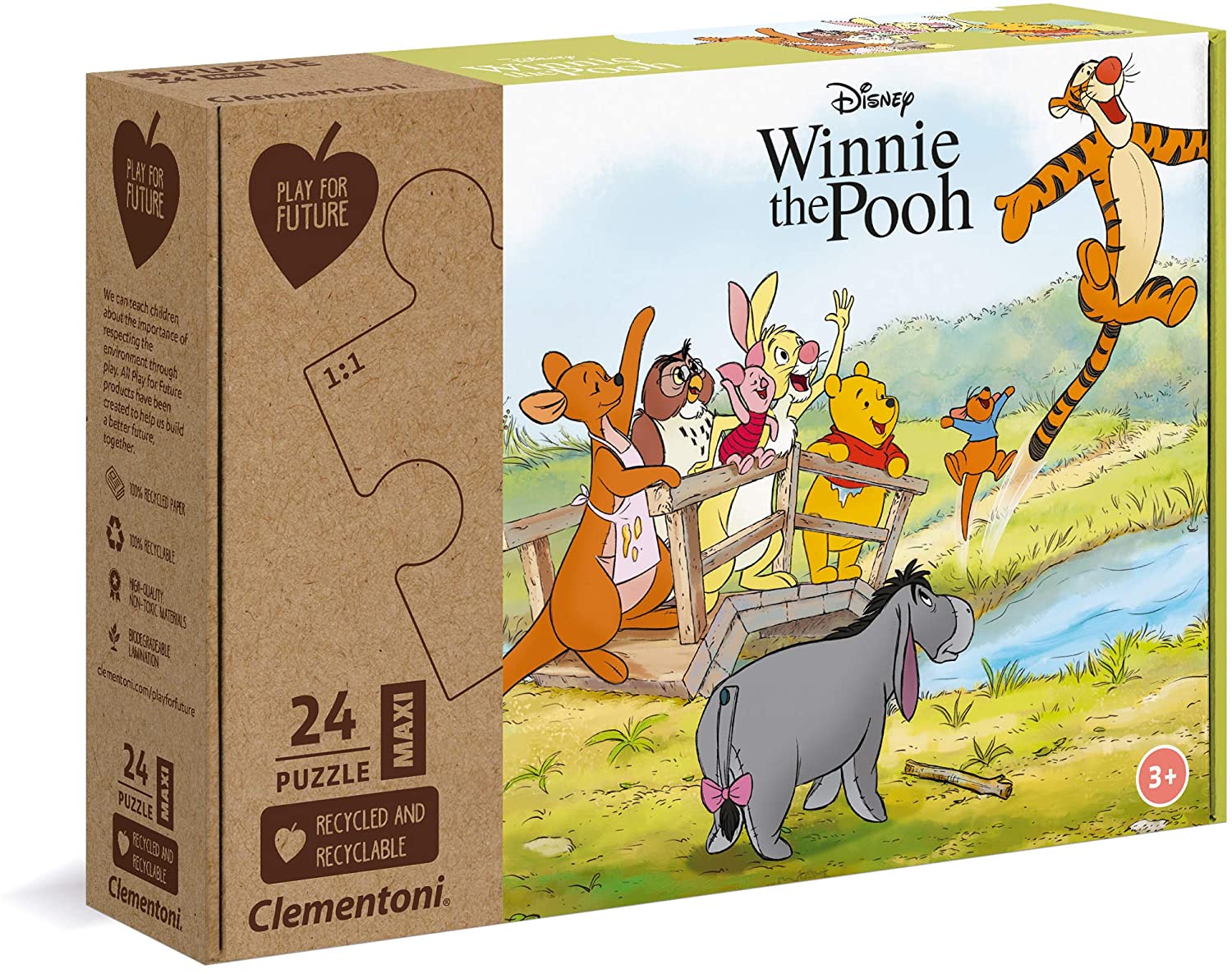 Clementoni Puzzles Clementoni 20259 - Winnie the Pooh - 24 Teile Maxi Puzzle - Special Series Puzzle - Play for Future