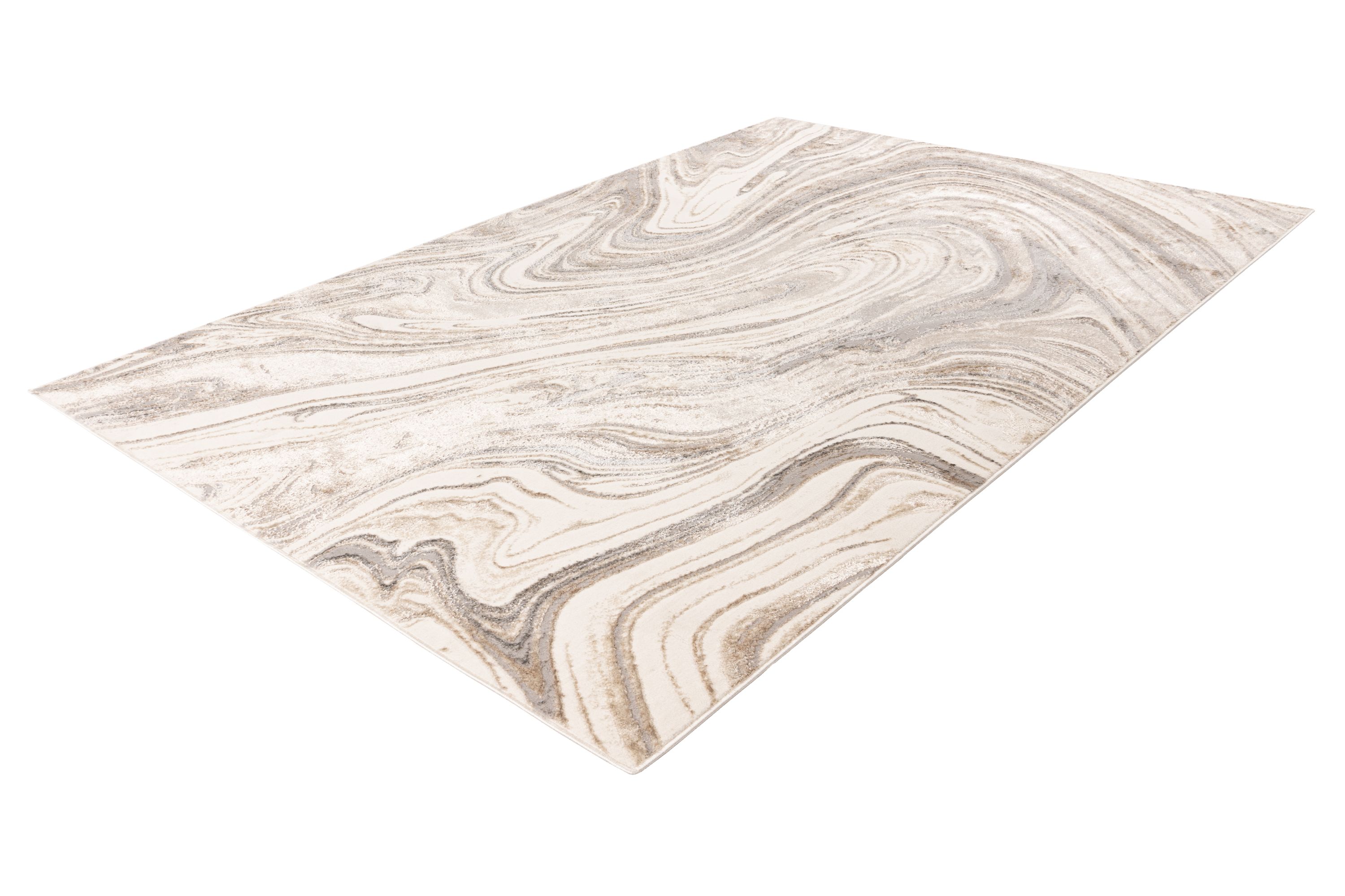 Teppich Chalk 125 Silber / Beige 120 x 170 cm