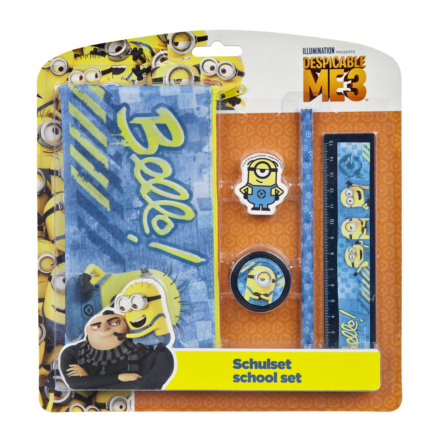 Undercover Büro- und Schulbedarf Minions - Schulset, 5-teilig