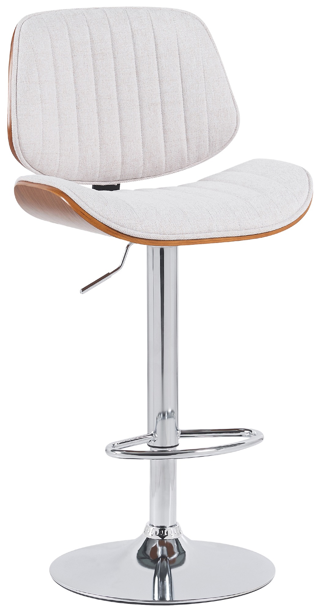 Barhocker Clawson Stoff chrom