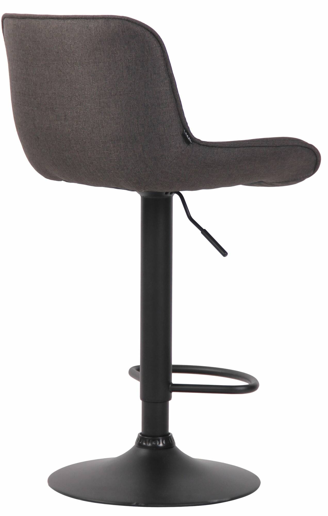 2er Set Barhocker Lentini Stoff schwarz