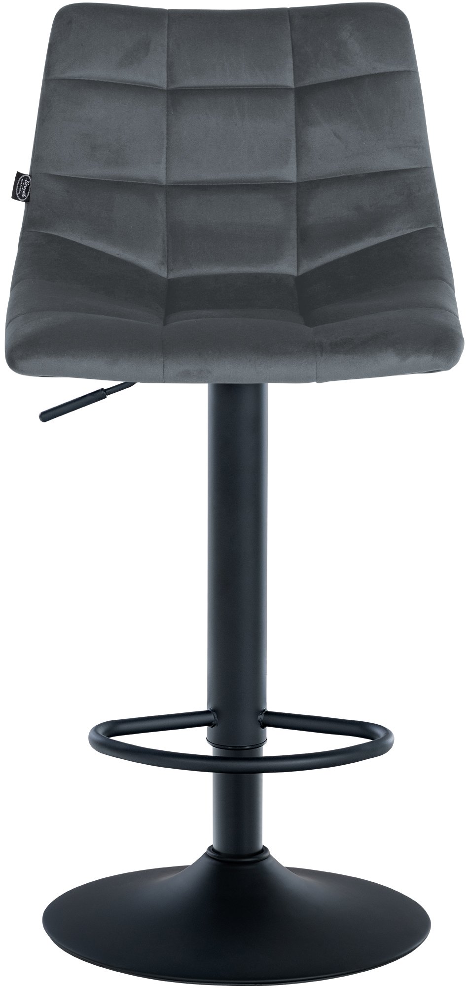 2er Set Barhocker Jerry Samt schwarz