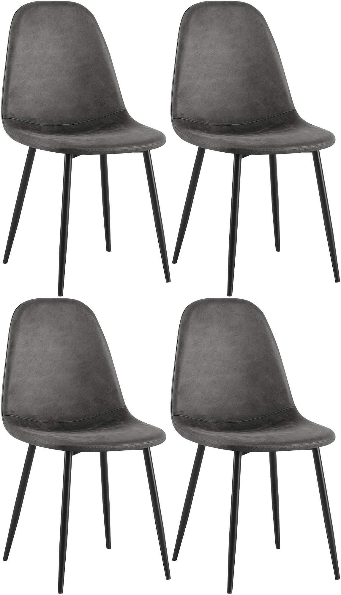 4er Set Esszimmerstühle Napier Kunstleder