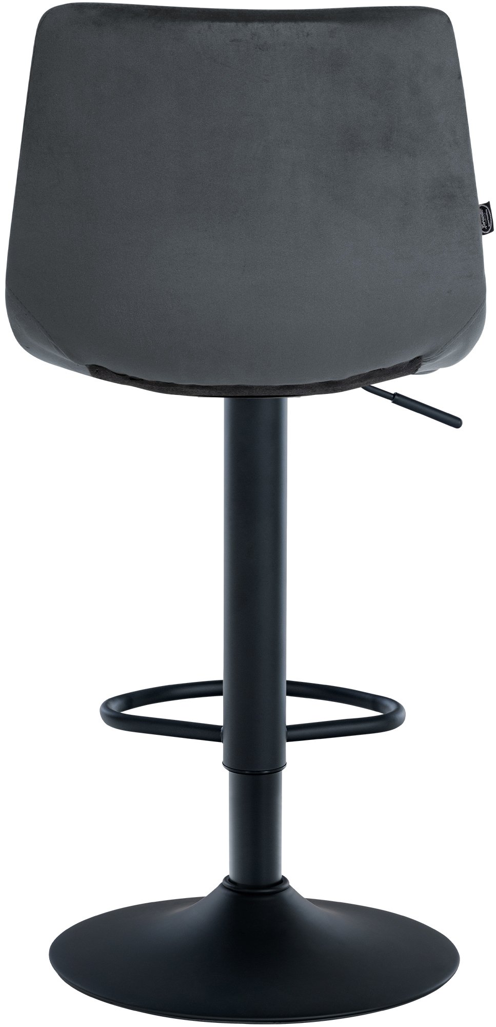 2er Set Barhocker Jerry Samt schwarz