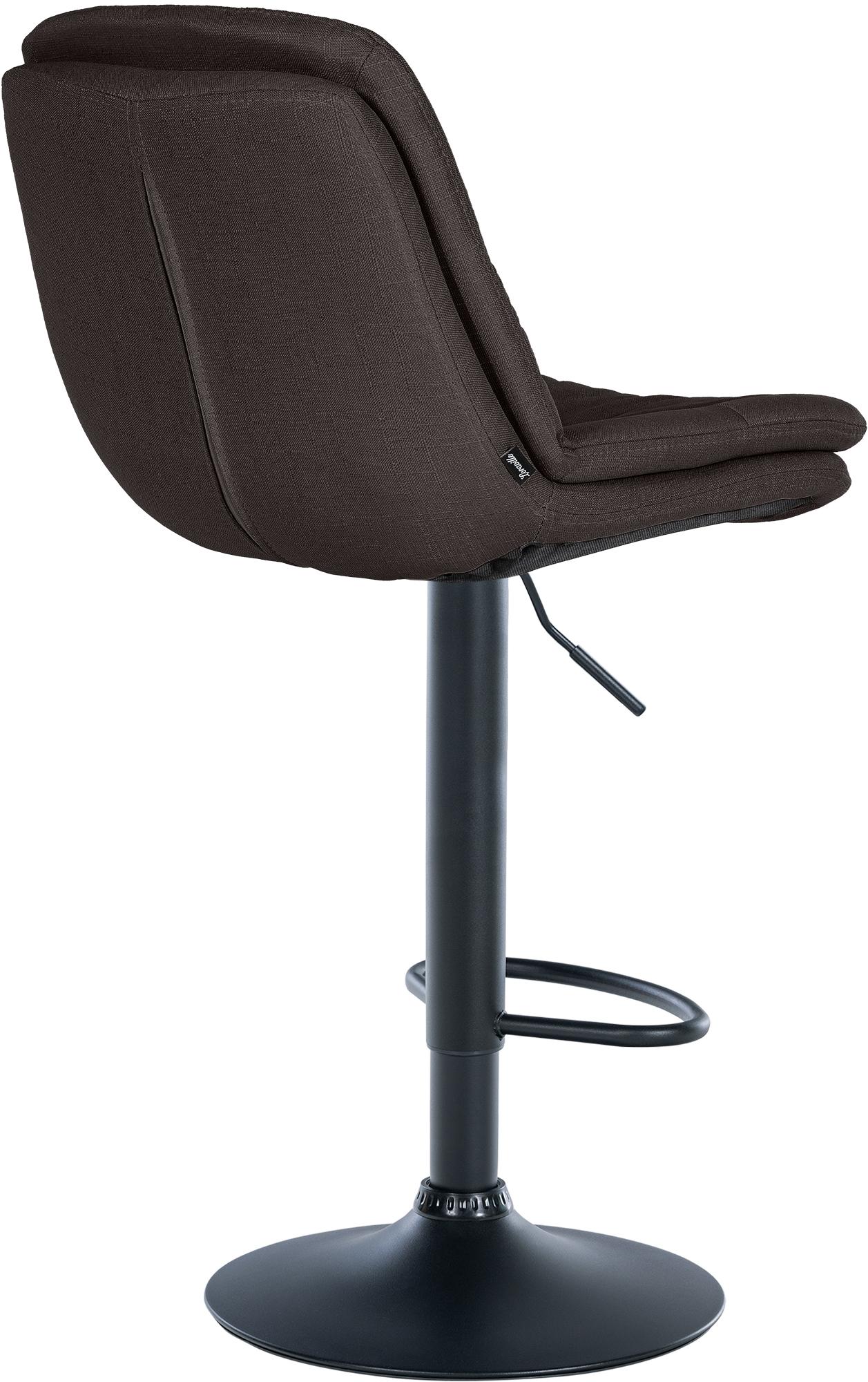 Barhocker Laurel Stoff schwarz