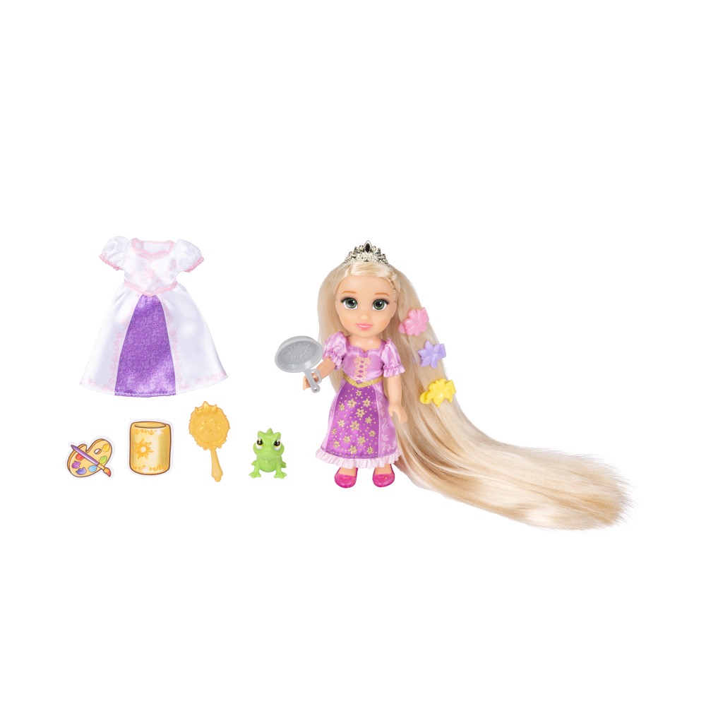 Jakks Pacific Princess Disney Prinzessinnen - Rapunzel "Longest Hair" Puppe - Spielset
