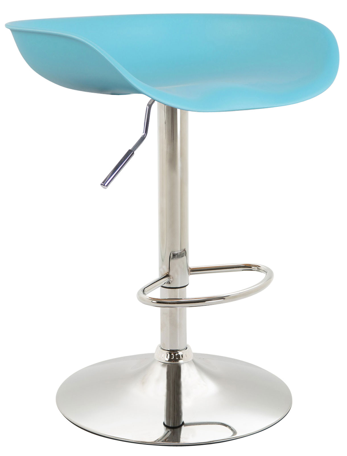 4er Set Barhocker Anaheim Kunststoff chrom