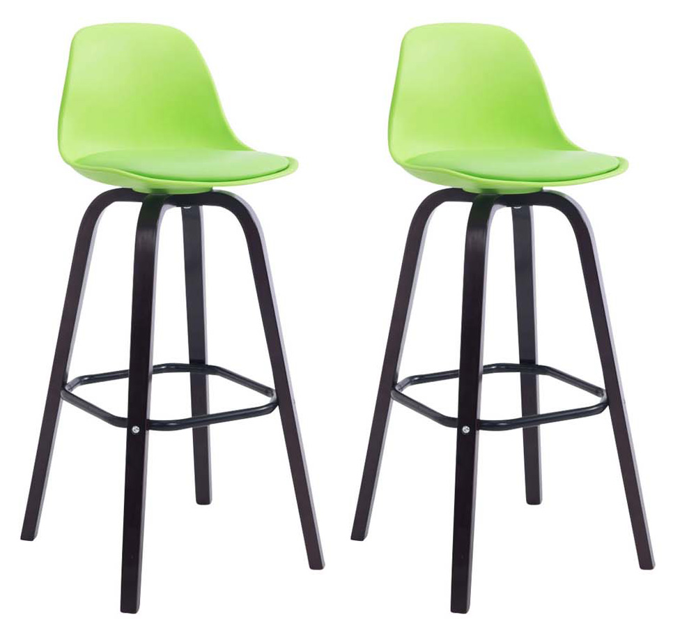 2er Set Barhocker Avika Kunststoff cappuccino