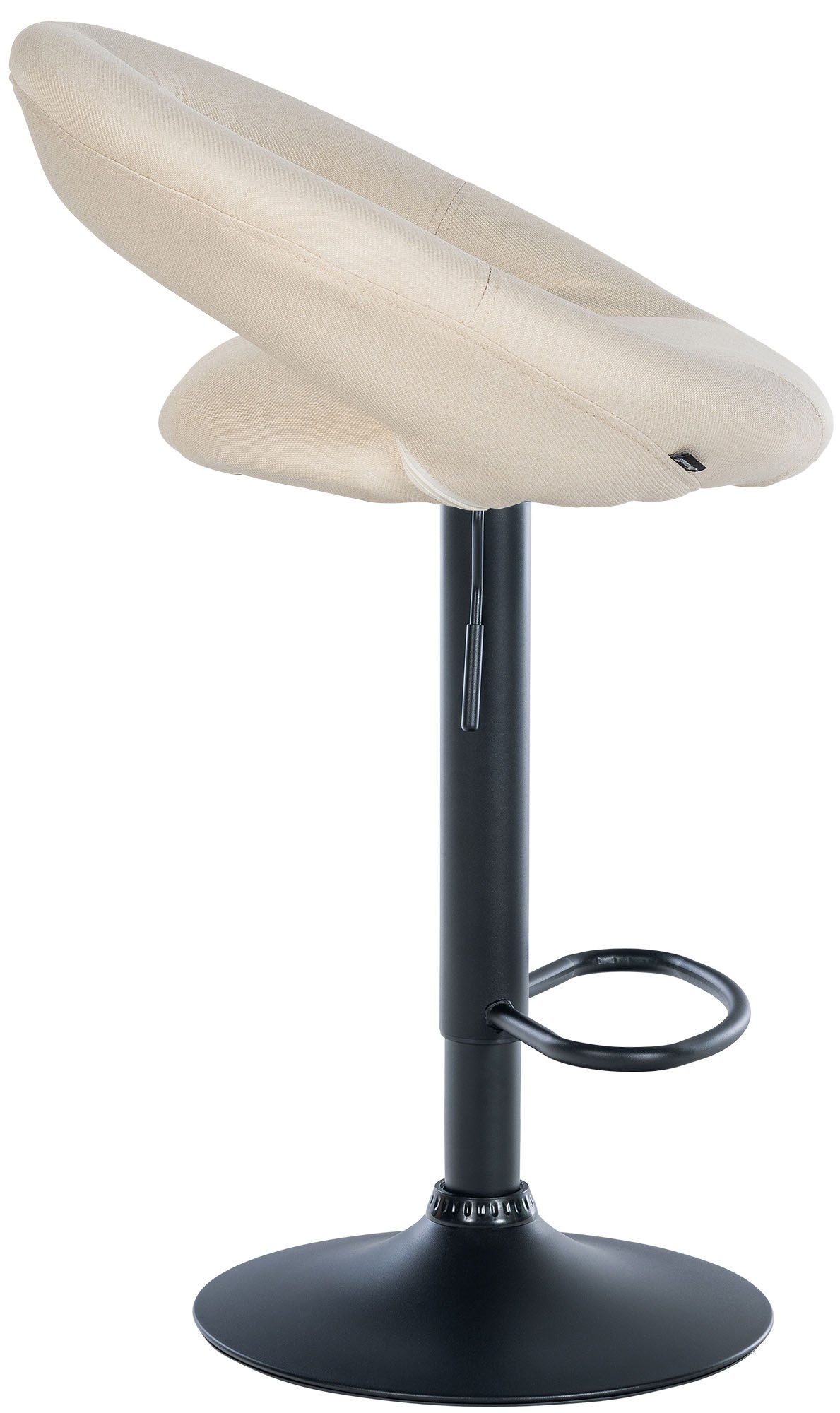 Barhocker Olinda Stoff schwarz