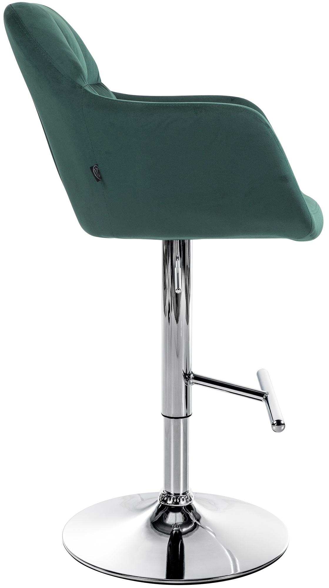 Barhocker Natoma Samt chrom