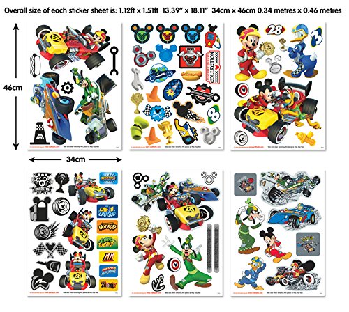 Walltastic Mickey Mouse Wandaufkleber / Wandposter - Mickey und die flinken Flitzer