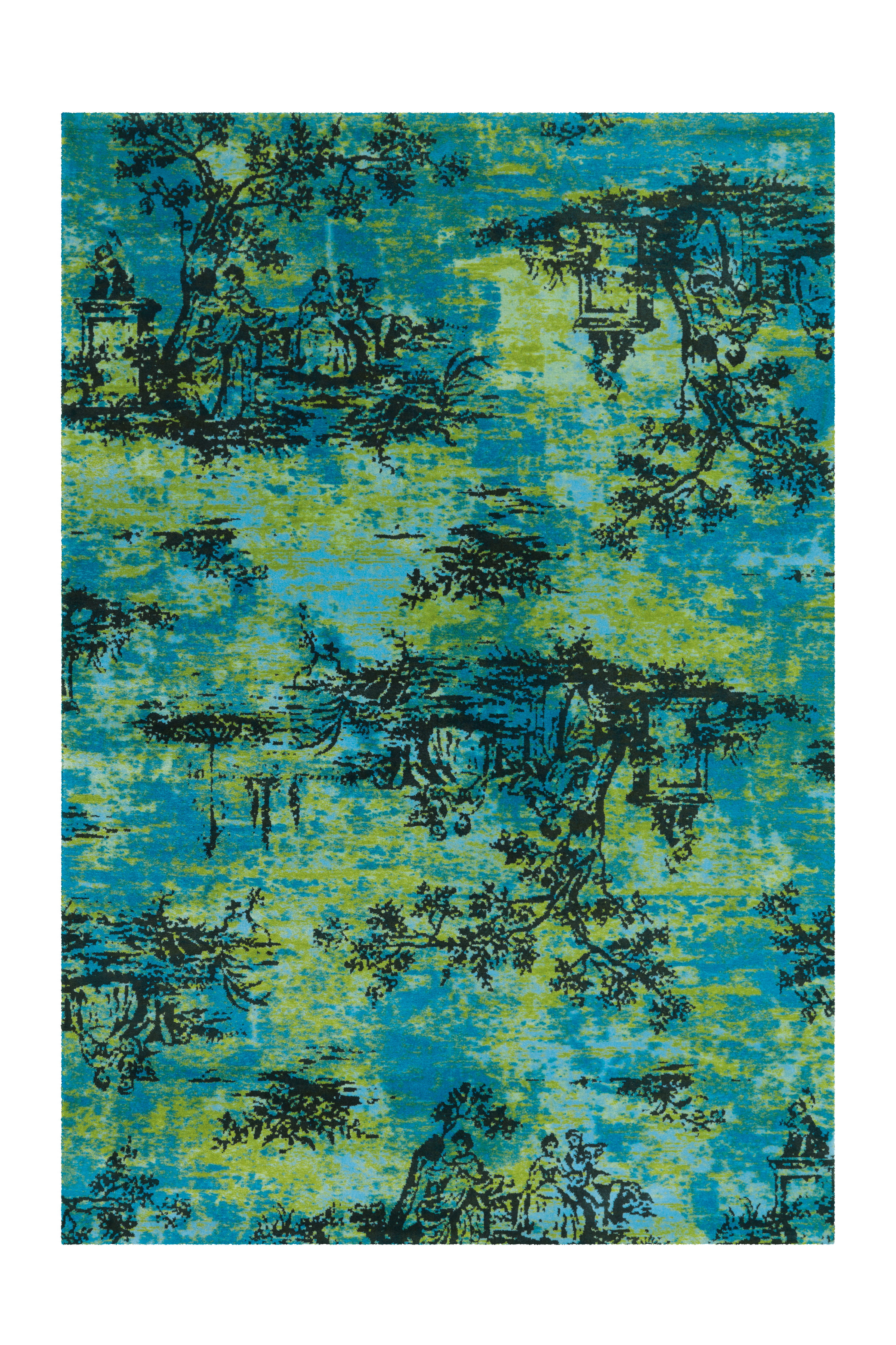 Teppich Vintage 5206 Türkis 170cm x 240cm