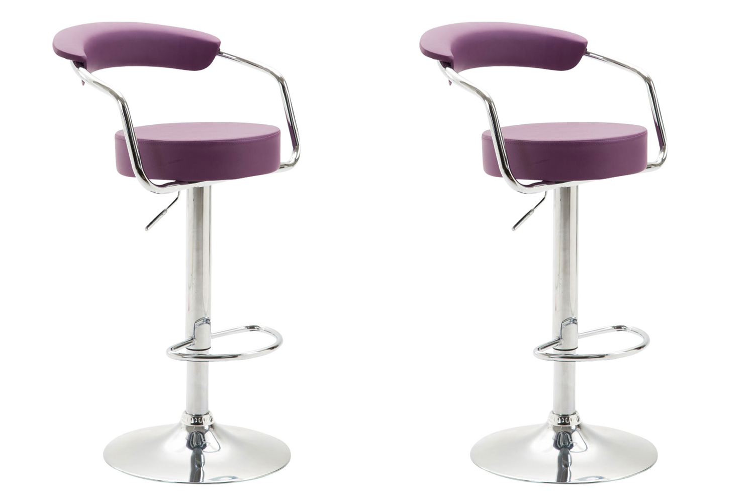 2er Set Barhocker Azzurri Kunstleder