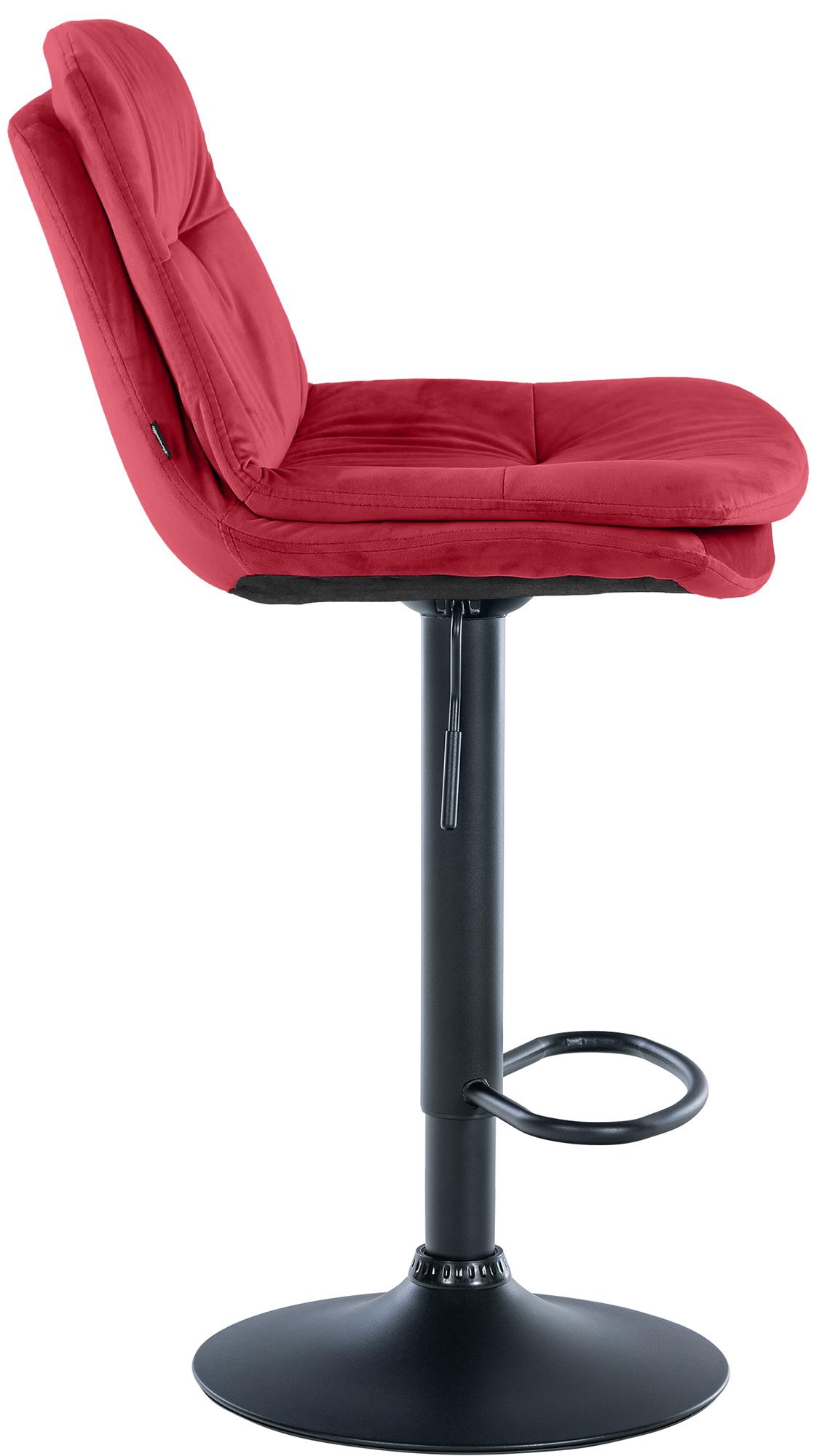 Barhocker Laurel Samt schwarz