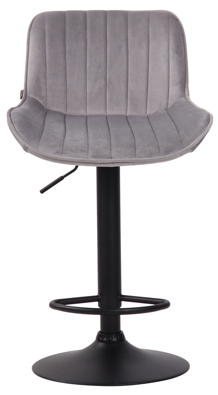 2er Set Barhocker Lentini Samt schwarz