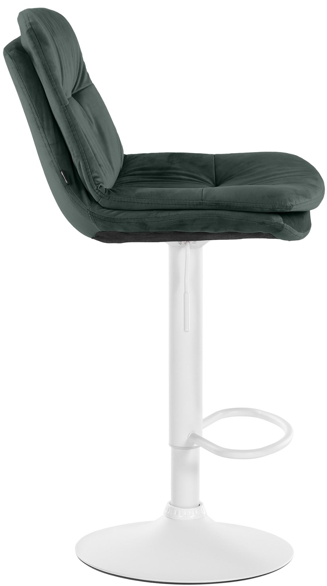 Barhocker Laurel Samt weiß