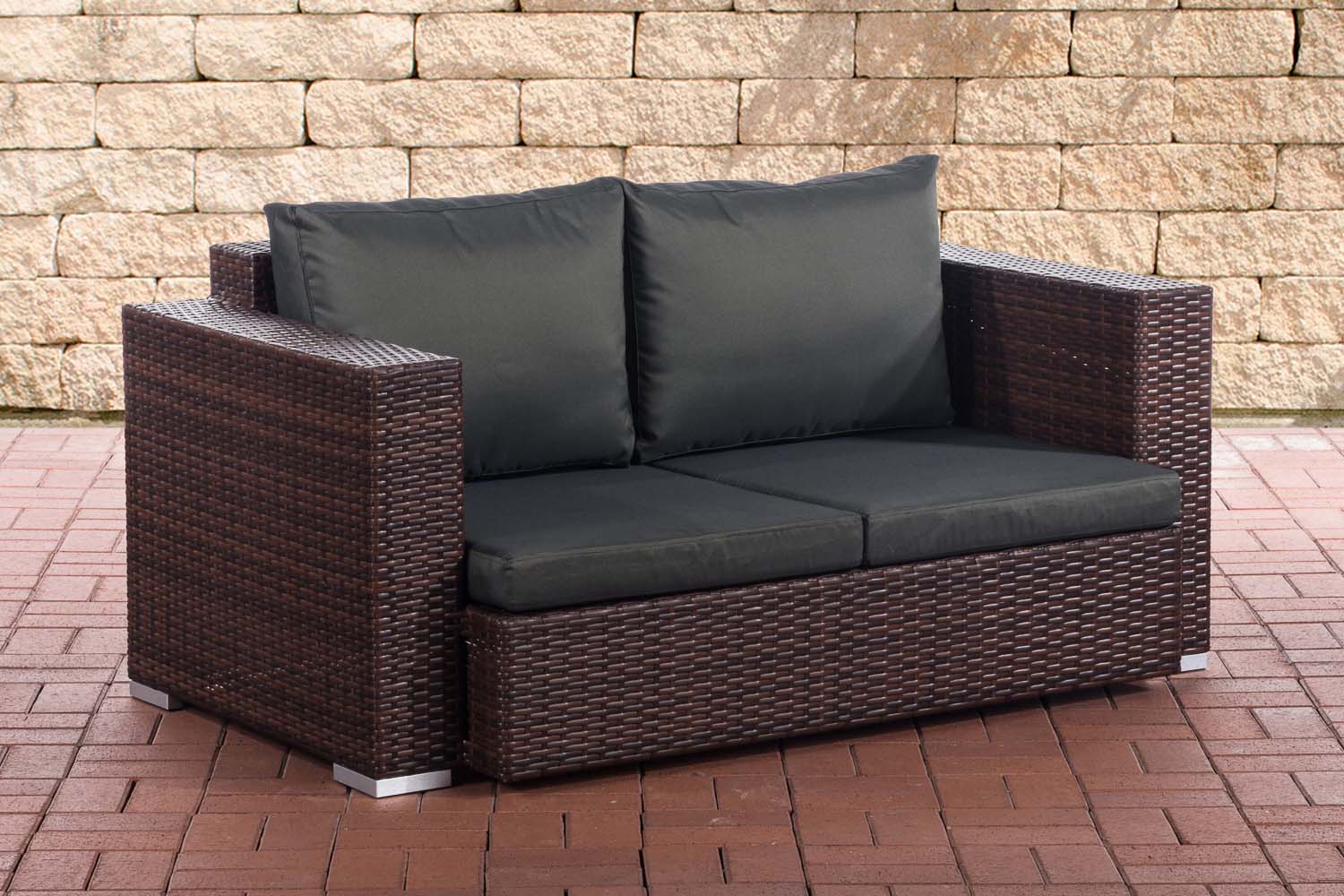 2er Sofa Provence / Sunset Anthrazit