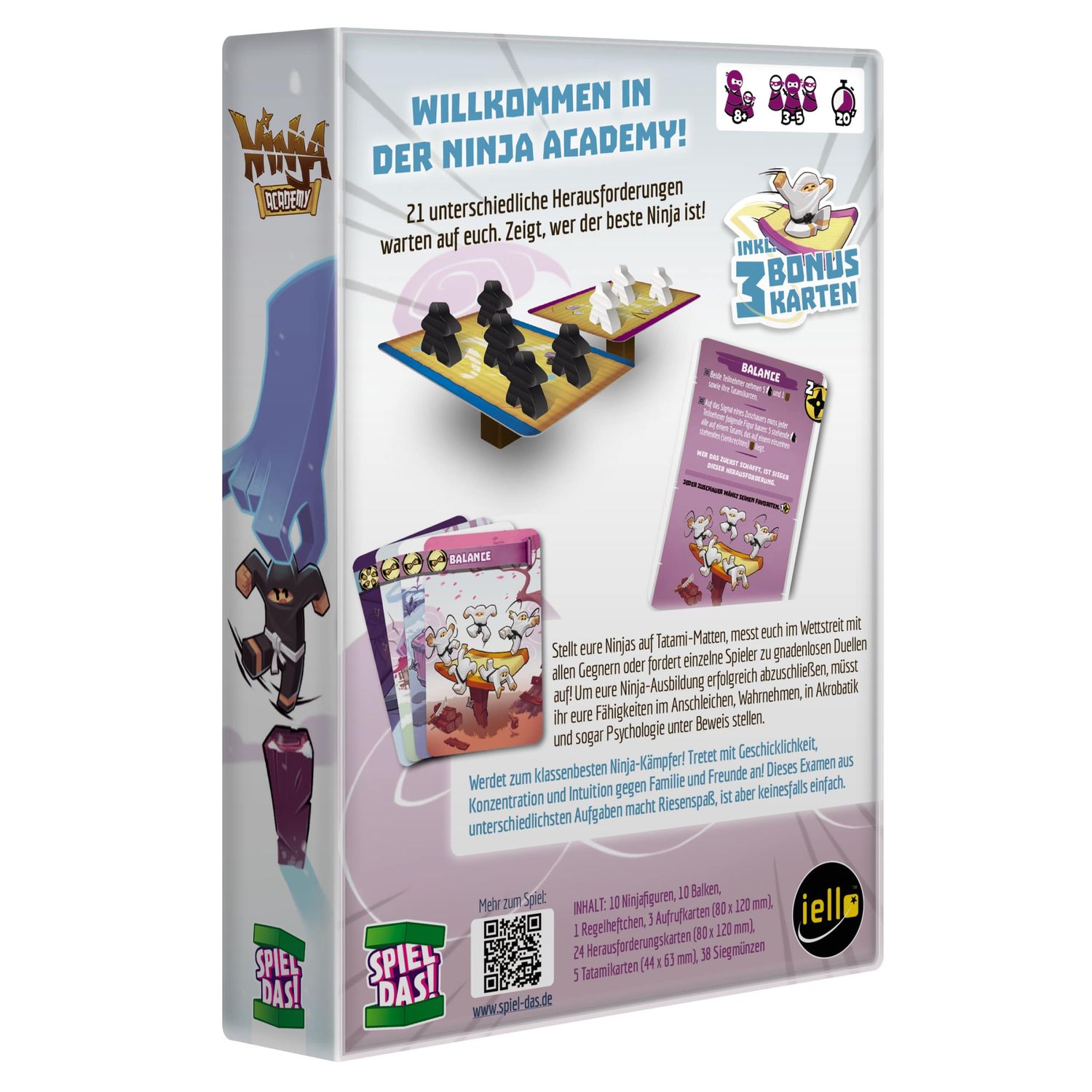 SPIEL DAS! Verlag Brettspiele & Gesellschaftsspiele Ninja Academy - Brettspiel