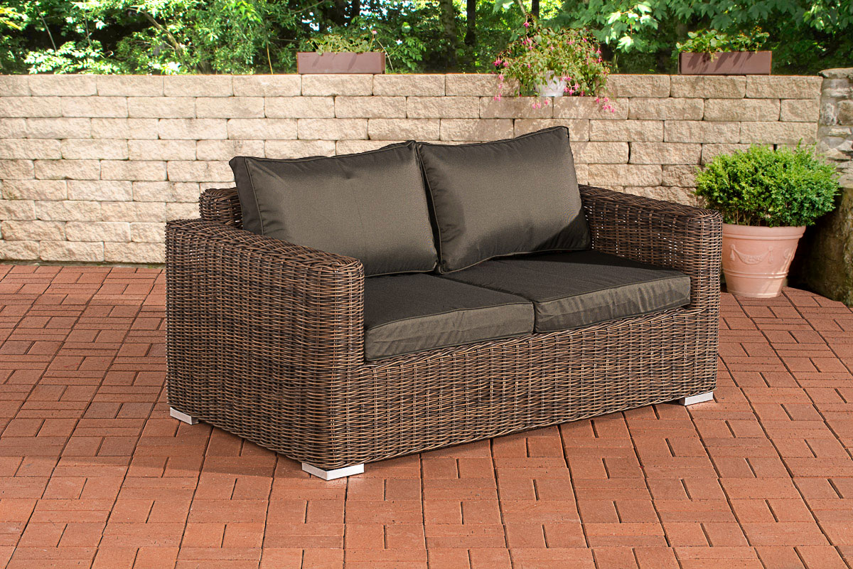 2er-Sofa Bilbao / Madeira Anthrazit