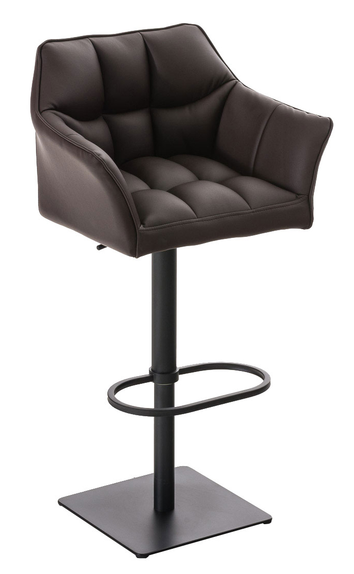 2er Set Barhocker Damaso Kunstleder schwarz