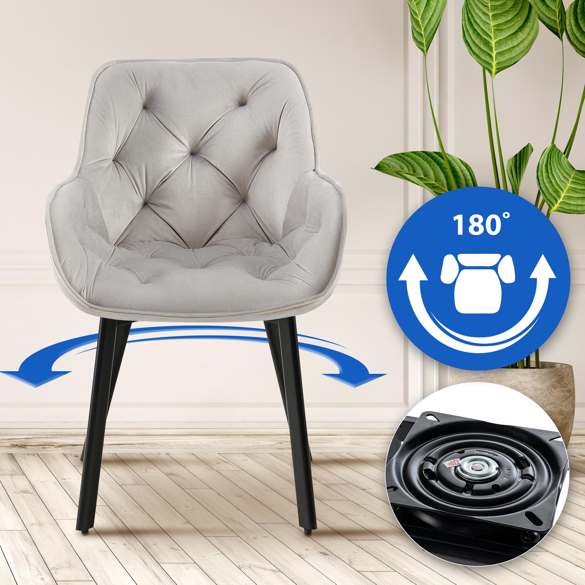 2er Set Esszimmerstuhl Antigo Samt