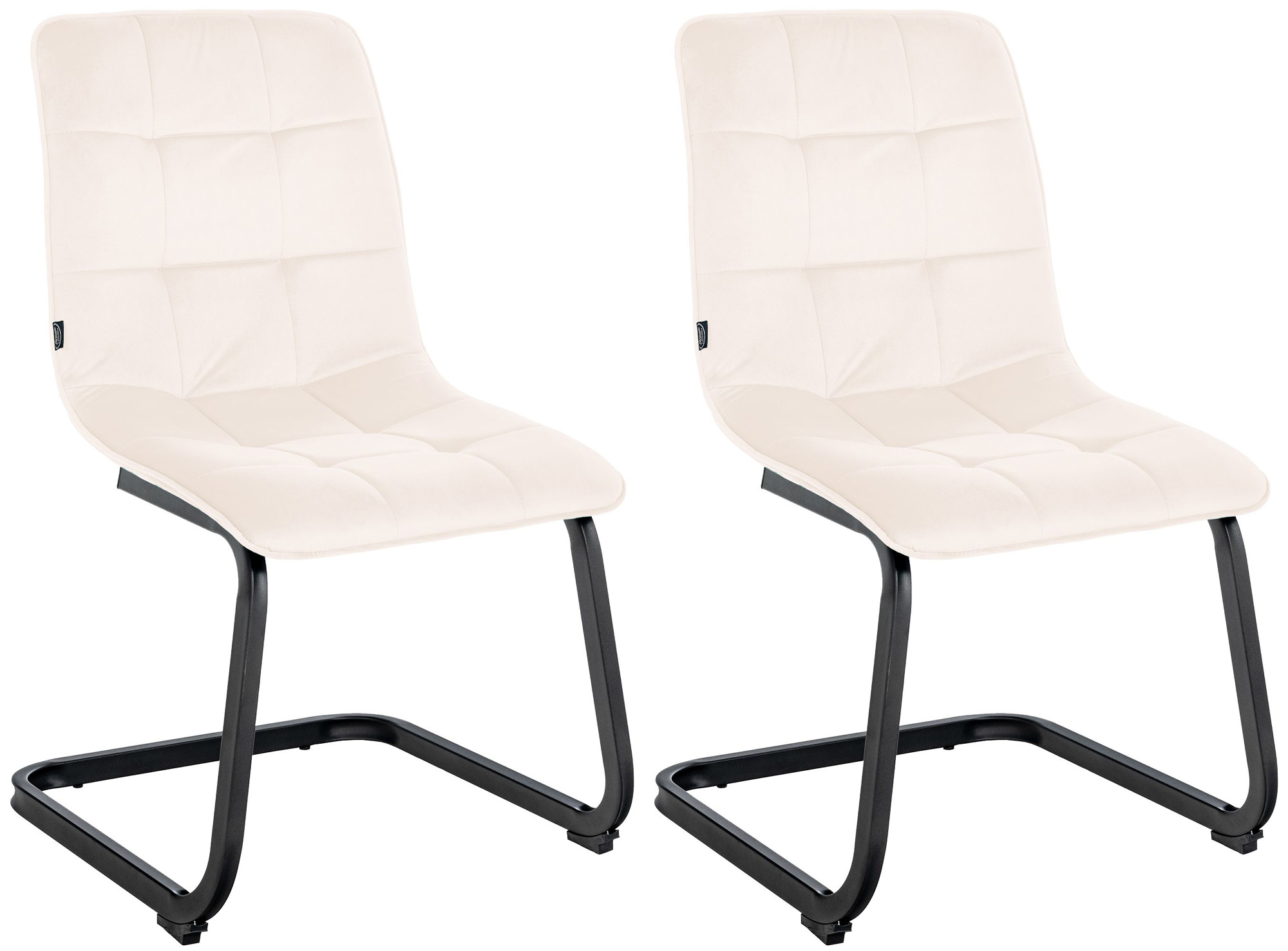 2er Set Esszimmerstuhl Vermont Samt