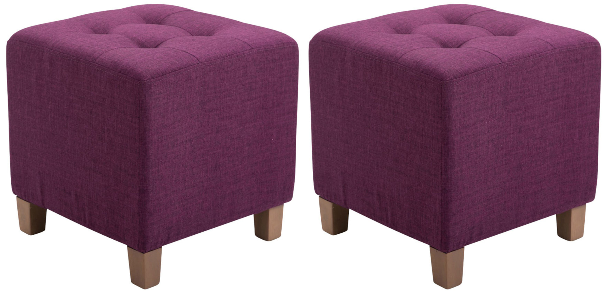 2er Set Sitzhocker Pharao, antik-hell