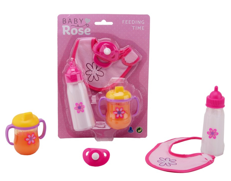 Johntoy Sonstiges Baby Rose - Essenzeit - Puppenspielset
