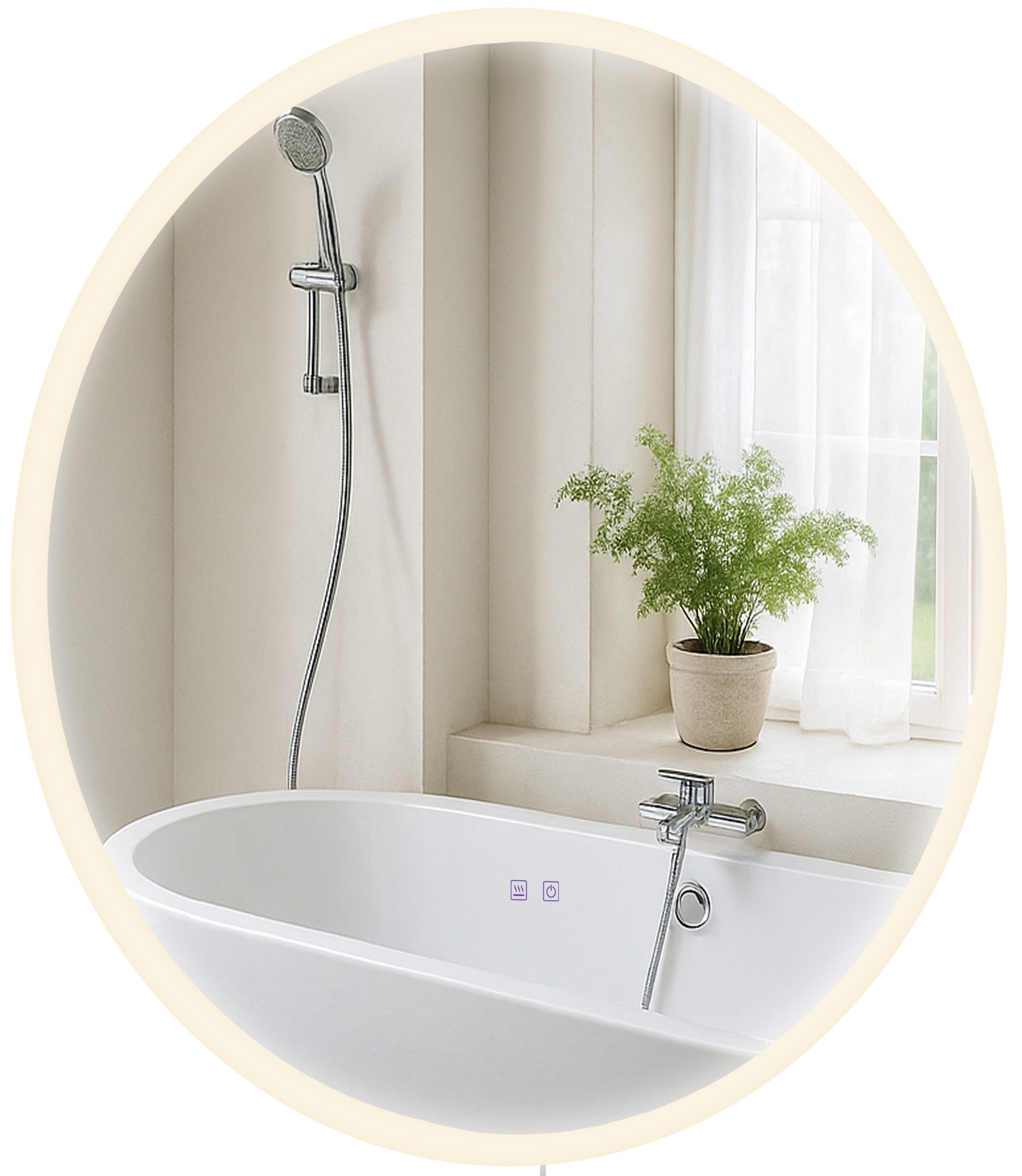 Badspiegel Laconia 80 ohne Bluetooth