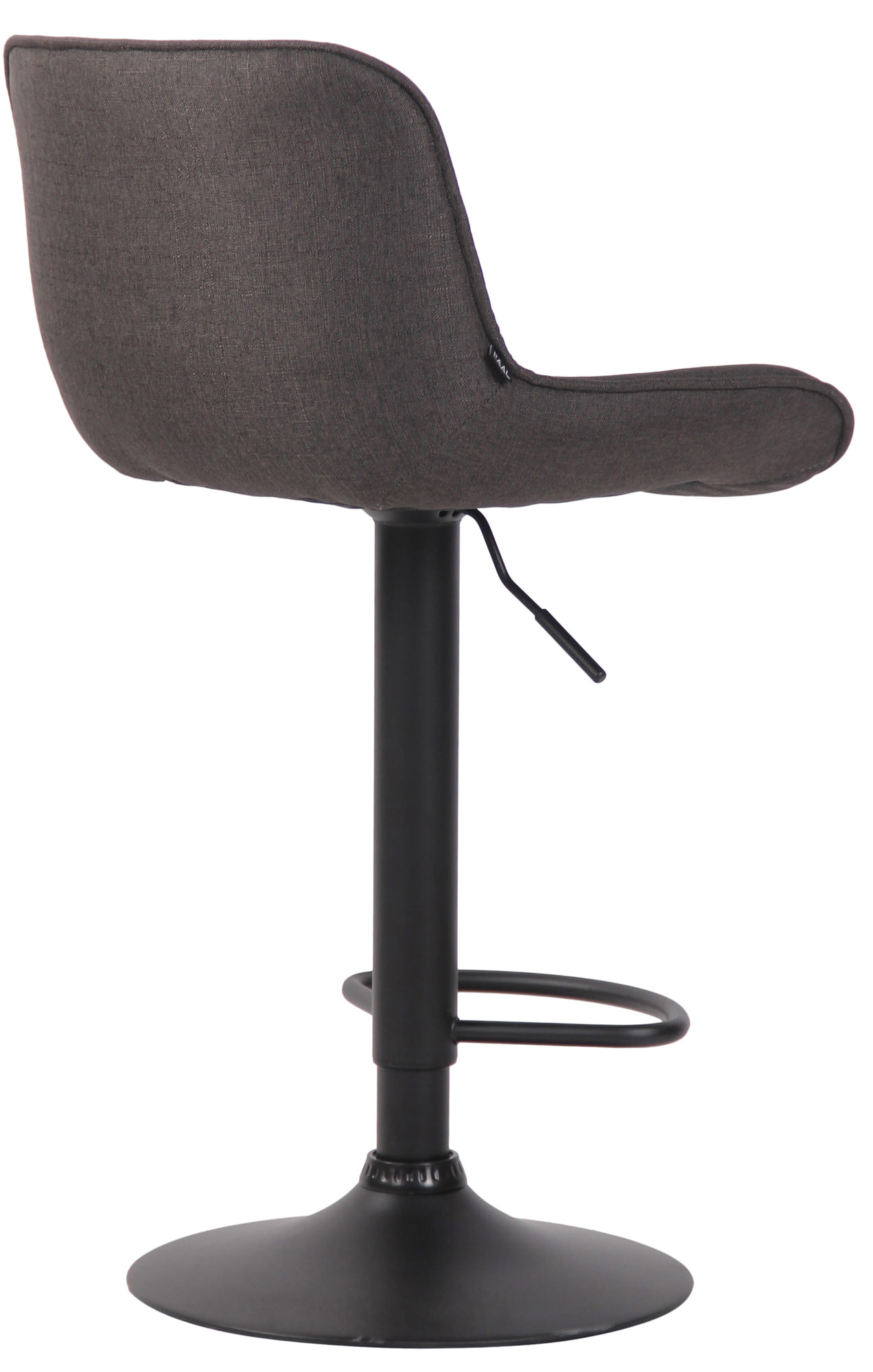 Barhocker Lentini Stoff schwarz
