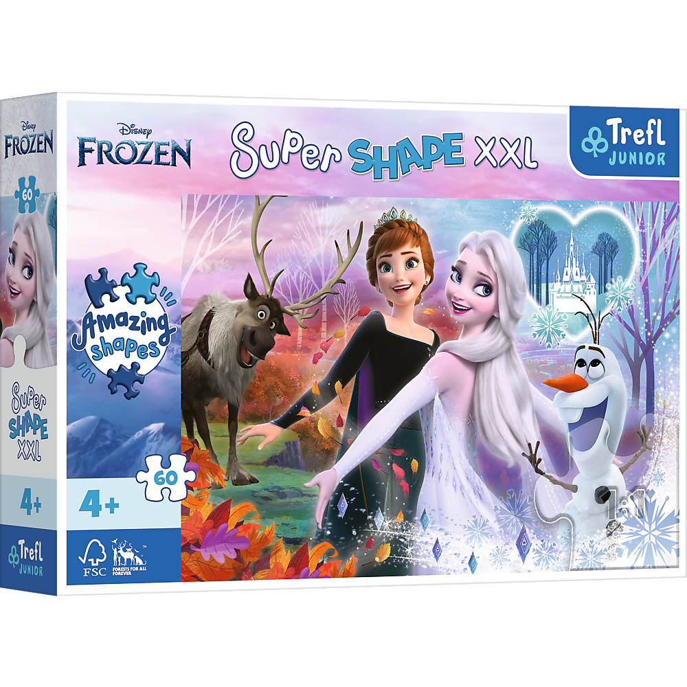 Trefl Puzzles Disney Frozen / Die Eiskönigin - Junior Super Shape XXL Puzzle 60 Teile