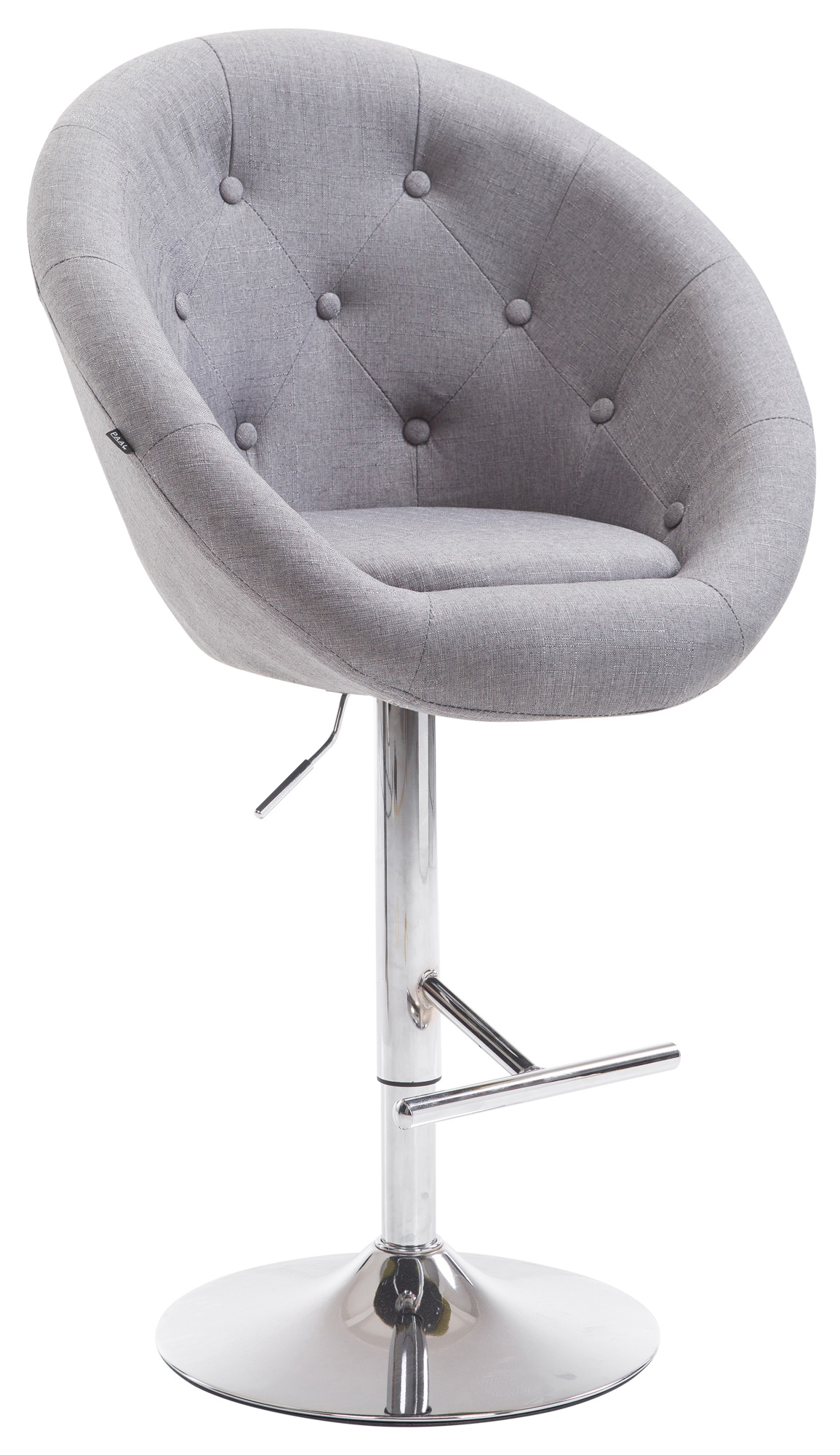 Barhocker London V2 Stoff chrom