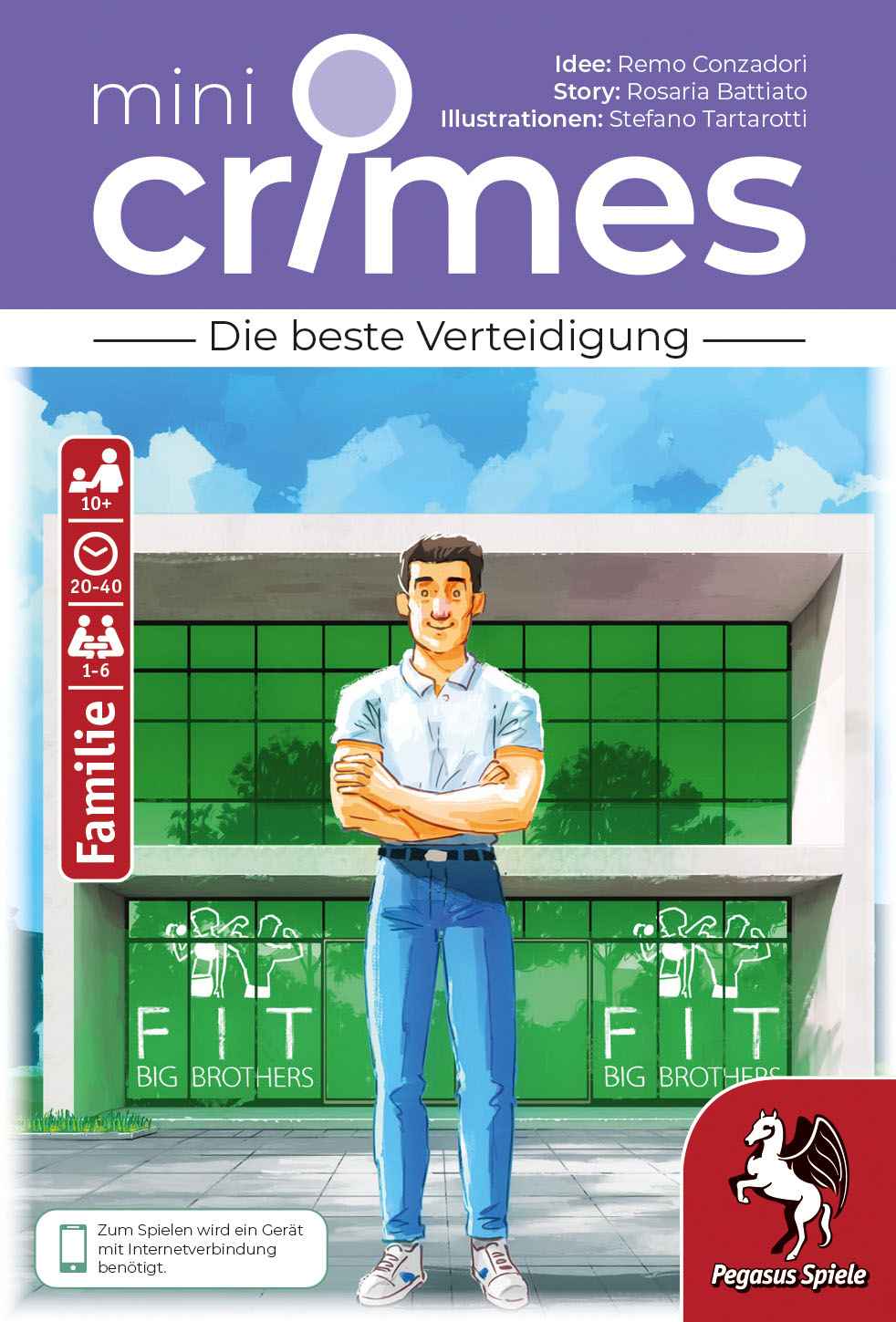 Pegasus Brettspiele & Gesellschaftsspiele MiniCrimes – Die beste Verteidigung – Familienspiel