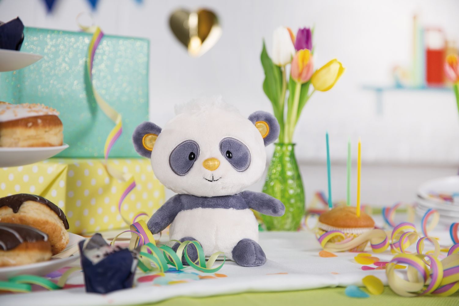 Nici Elektronisches Spielzeug Nici 48417 - Singing Panda Plüschfigur 20 cm mit Sing- & Tanzfunktion