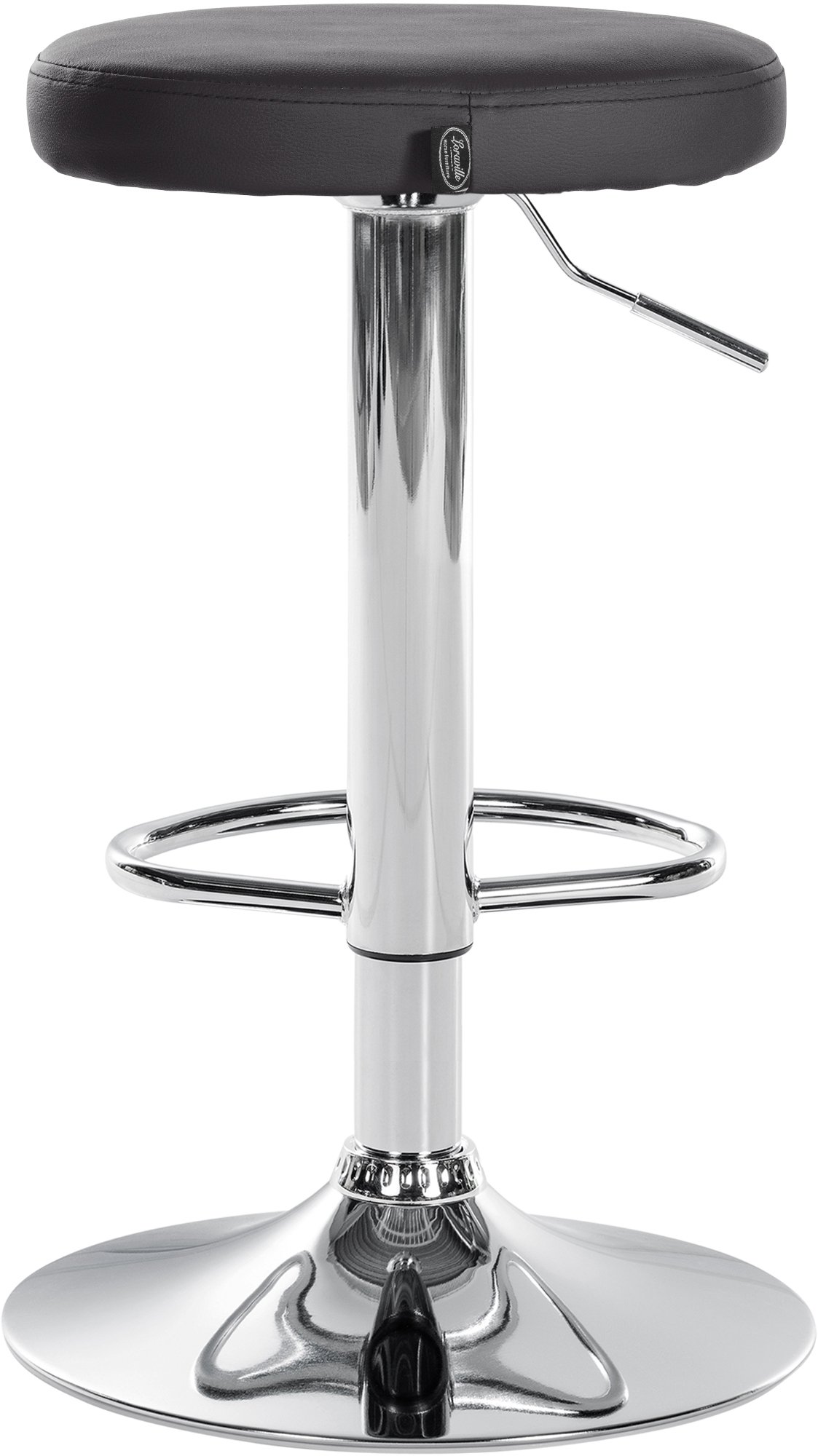2er Set Barhocker Ponte Kunstleder chrom
