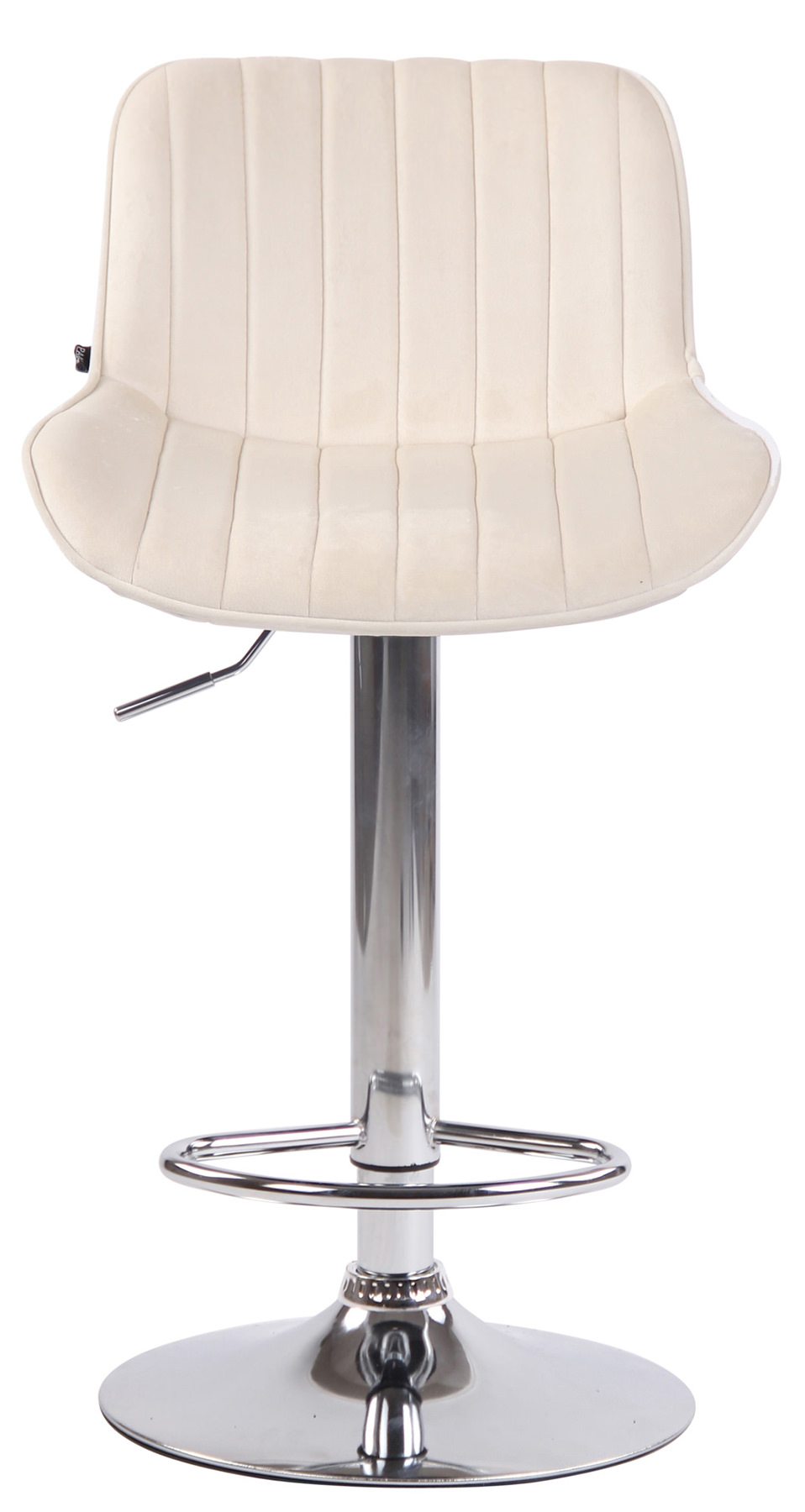 2er Set Barhocker Lentini Samt chrom