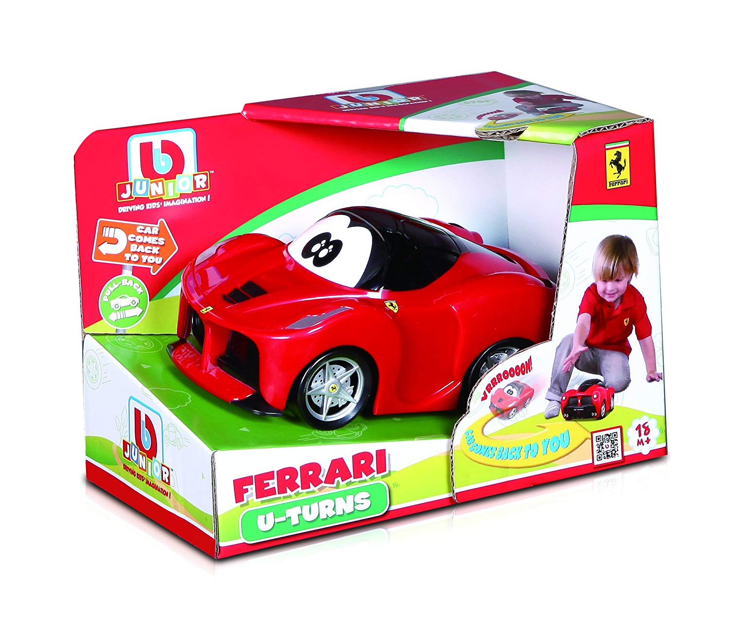 Heinrich Bauer Modelle & Fahrzeuge BB Junior U-Turn LaFerrari: Kleinkinder-Fahrzeug mit einzigartiger Pullback-Funktion -  Spielzeugauto