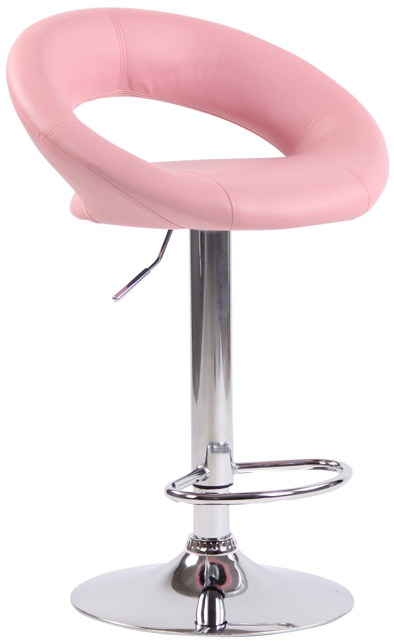 2er Set Barhocker Olinda Kunstleder chrom