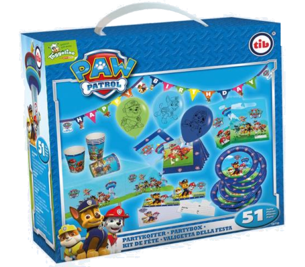 TIB Heyne Paw Patrol Paw Patrol - Party-Koffer für 6 Personen - Jungs
