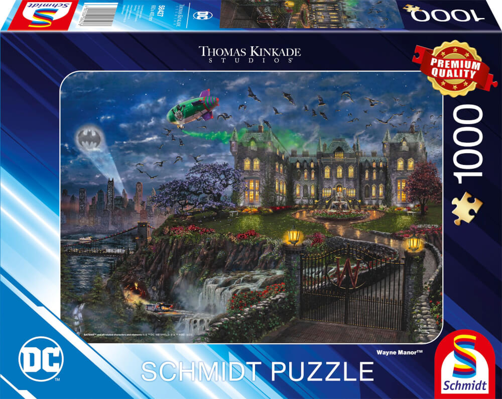 Schmidt Spiele GmbH Puzzles Warner - DC, Wayne Manor™, 1000 Teile - Puzzle